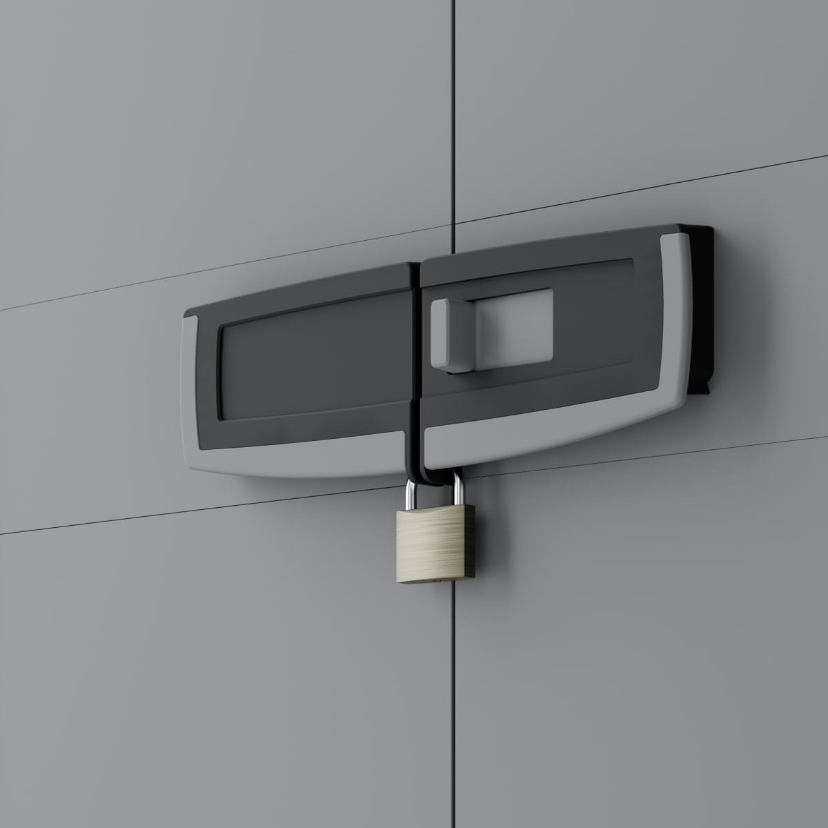 Bricocenter HIGH RESIN CUPBOARD 180X65X39CM BLACK GREY SPACEO