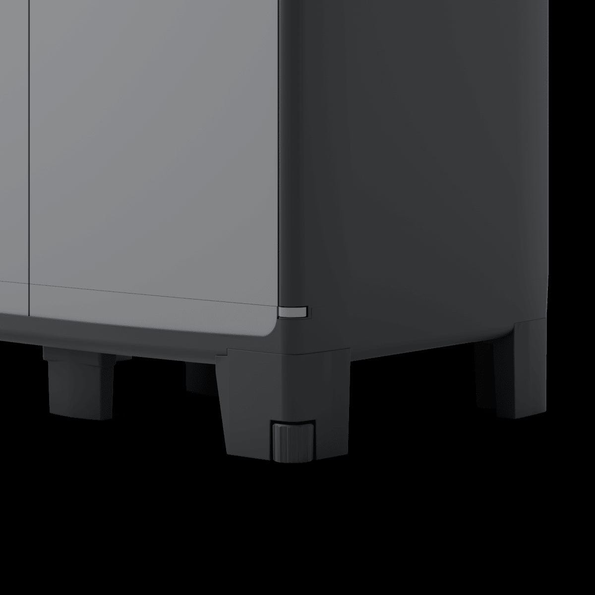 Bricocenter HIGH RESIN CUPBOARD 180X65X39CM BLACK GREY SPACEO