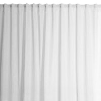 CAMBRIA WHITE FILTER CURTAIN 200X280CM WITH WEBBING AND CONCEALED LOOP
