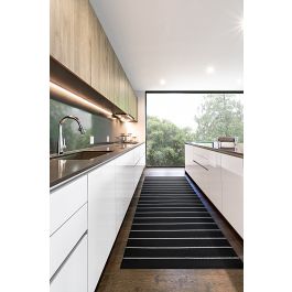 RIVIERA MAT BLACK 50X80CM COTTON