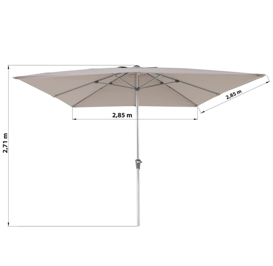 Bricocenter NATERIAL AURA II ALUMINIUM 290X290 250G TAUPE CENTRAL PARASOL