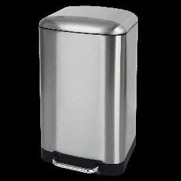 30L SLIM PEDAL BIN, STAINLESS STEEL, FINGERPRINT RESISTANT, SOFT CLOSURE