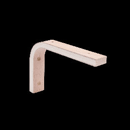 SET 2 SIDING RAILS D10xH15CM LOADING 15KG IN NATURAL WOOD