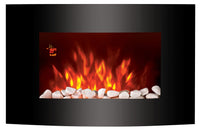 WALL-MOUNTED ELECTRIC FIREPLACE FONT 4 2 1/2 KW POWER WITH 24H TIMER