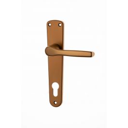 GABRY HANDLE WITH YALE PLATE FOR DOOR BRONZE