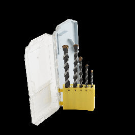 SET OF 5 DEXTER WALL BITS DIAM. 4-5-6-8-10 MM, CYLINDRICAL SHANK