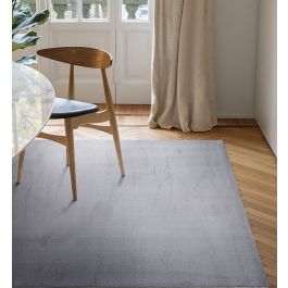 SKY SILVER 120X170CM LONG PILE CARPET