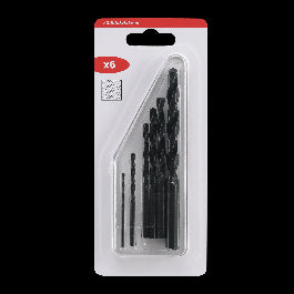 SET 6 METAL DRILL BITS MIXED DIAMETERS.A