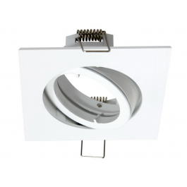 GHIERA PER FARETTO INCASSO BAMA ALLUINIO BIANCO 7.5X7.5CM ORIENTABILE