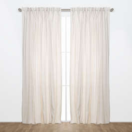 CAROL WHITE OPAQUE CURTAIN 200X280 CM WEBBING AND CONCEALED HANGING LOOP