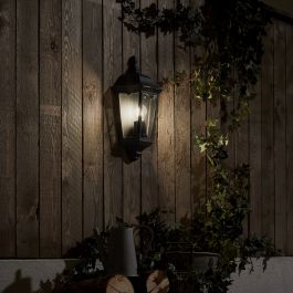 MONZA ALUMINIUM WALL LIGHT BLACK 12.5X43 CM E27=100W IP44