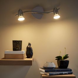 BOMBER METAL SPOTLIGHTS CHROME 2XGU10=42W