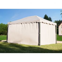 NATERIAL - Set of 4 replacement curtains for YSIS NATERIAL TORTORA polyester gazebo - 3X4 M