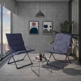 RELAXATION CHAIR MARSELLA Anthracite, polyester, steel