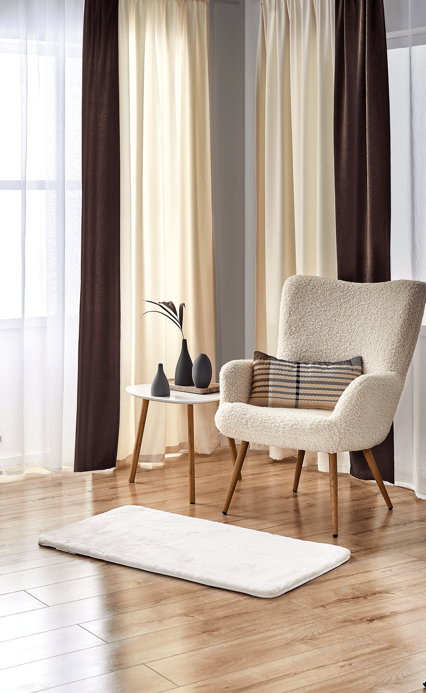 Bricocenter TAPPETO BIANCA CREMA 60x110 CM POLIESTERE