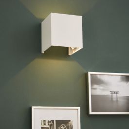 KUBBO METAL WHITE FLOOR LIGHT 10X10x10CM LED 9W WARM LIGHT