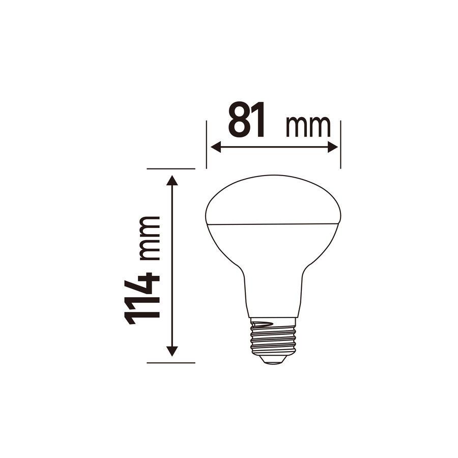 LED BULB E27=60W R80 NATURAL LIGHT
