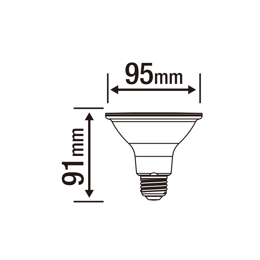 LED BULB E27=75W PAR38 NATURAL LIGHT