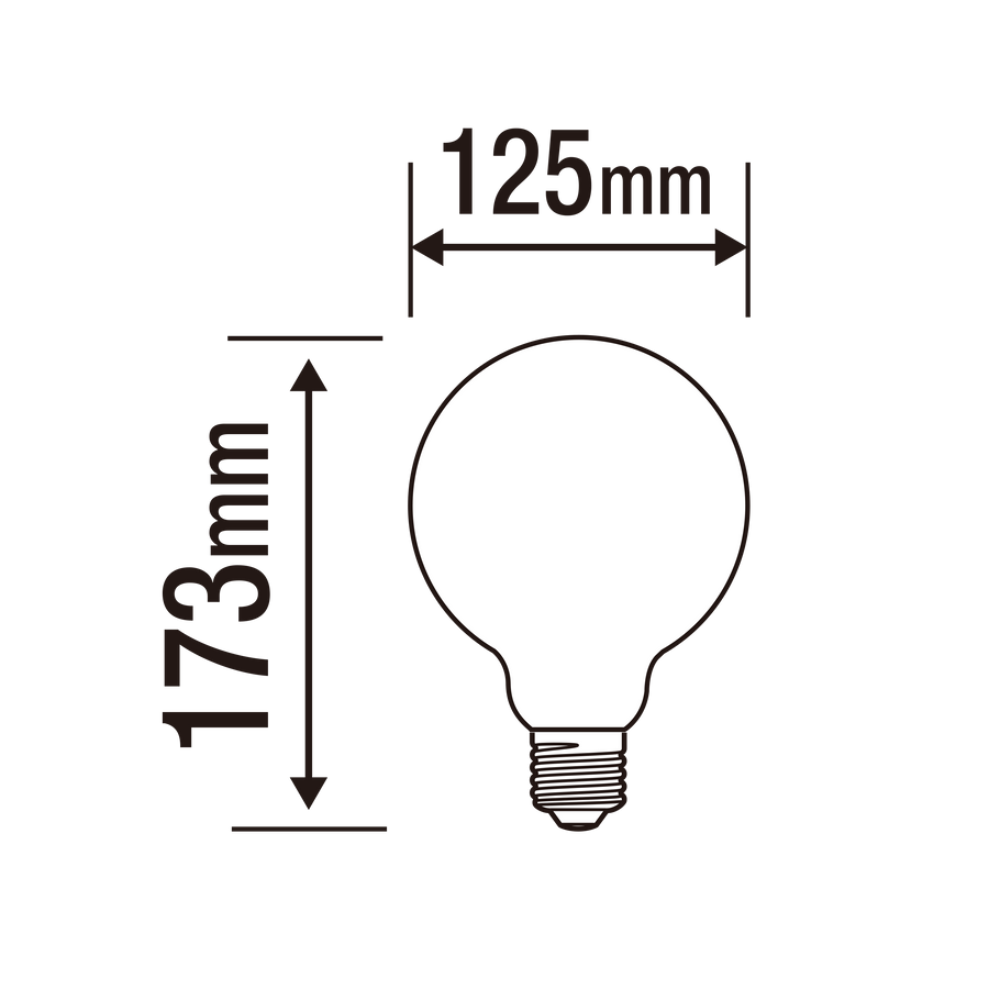 LED BULB E27=100W FROSTED GLOBE NATURAL LIGHT DIMMABLE