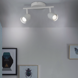 TEKLA METAL SPOTLIGHTS WHITE 2XGU10=50W