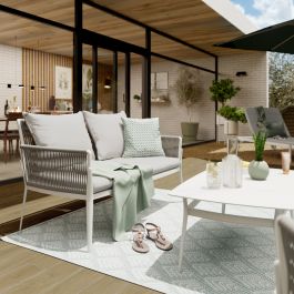 ENOS OUTDOOR CARPET GREY 160X230CM POLYPROPYLENE