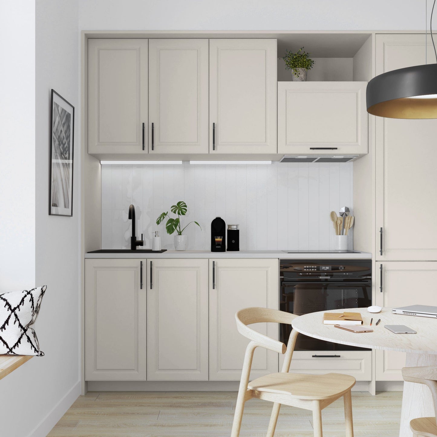 Bricocenter WATER GLAZE FOR FURNITURE AND TILES KITCHEN AND BATHROOM BEIGE TRENCH 6 SATIN LUXENS 750 ML