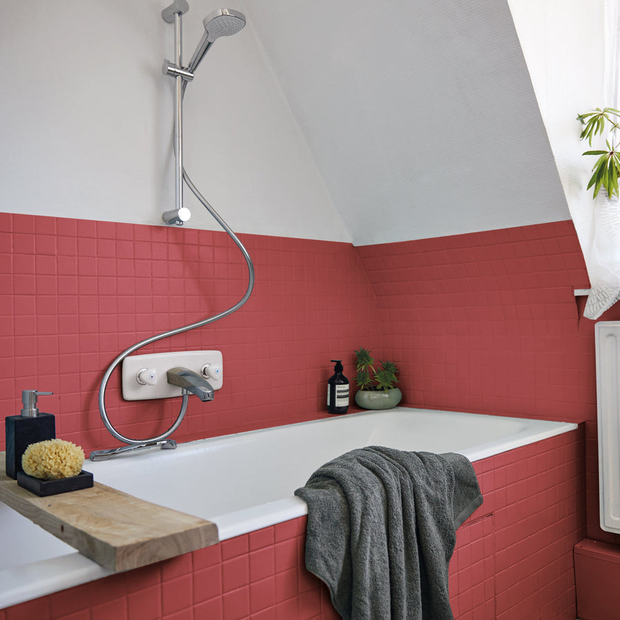 Bricocenter BISTRO RED 2 SATIN LUXENS 2 L WATER-BASED GLAZE FOR KITCHEN AND BATHROOM FURNITURE AND TILES
