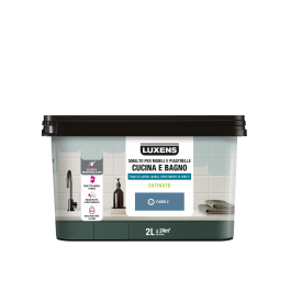 WATER GLAZE FOR FURNITURE AND KITCHEN AND BATHROOM TILES BLUE FJORD 2 SATIN LUXENS 2 LT