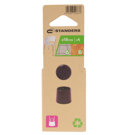 TIPS 18MM BLACK PLASTIC 4PCS