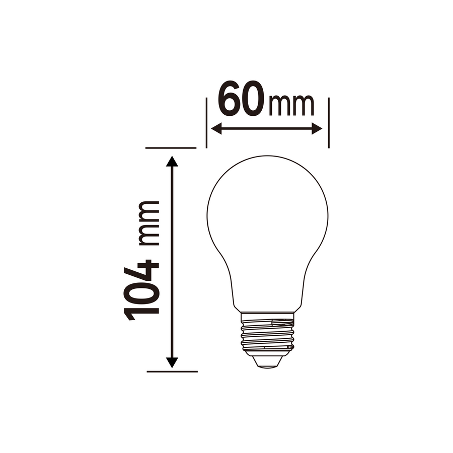 NATULIGHT LED BULB E27=100W DROP FROSTED WARM LIGHT