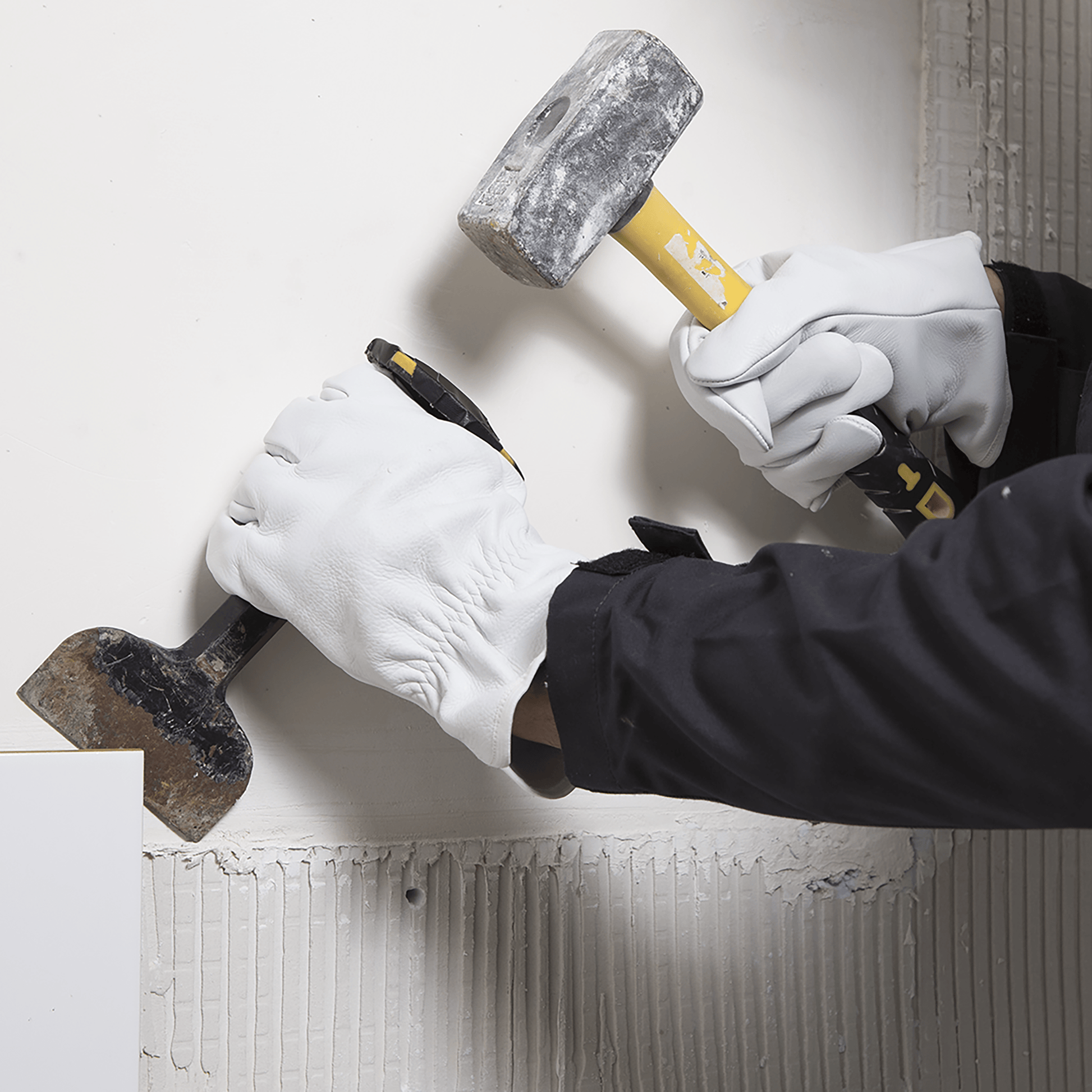 Bricocenter DEXTER CONSTRUCTION GLOVES SIZE 9L LEATHER