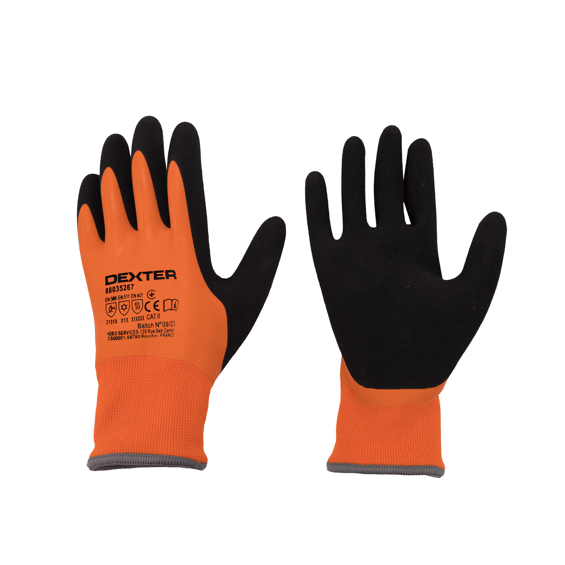 Bricocenter DEXTER TOUCH SCREEN CONSTRUCTION GLOVES SIZE 9L COLD-RESISTANT WATER RESISTANT