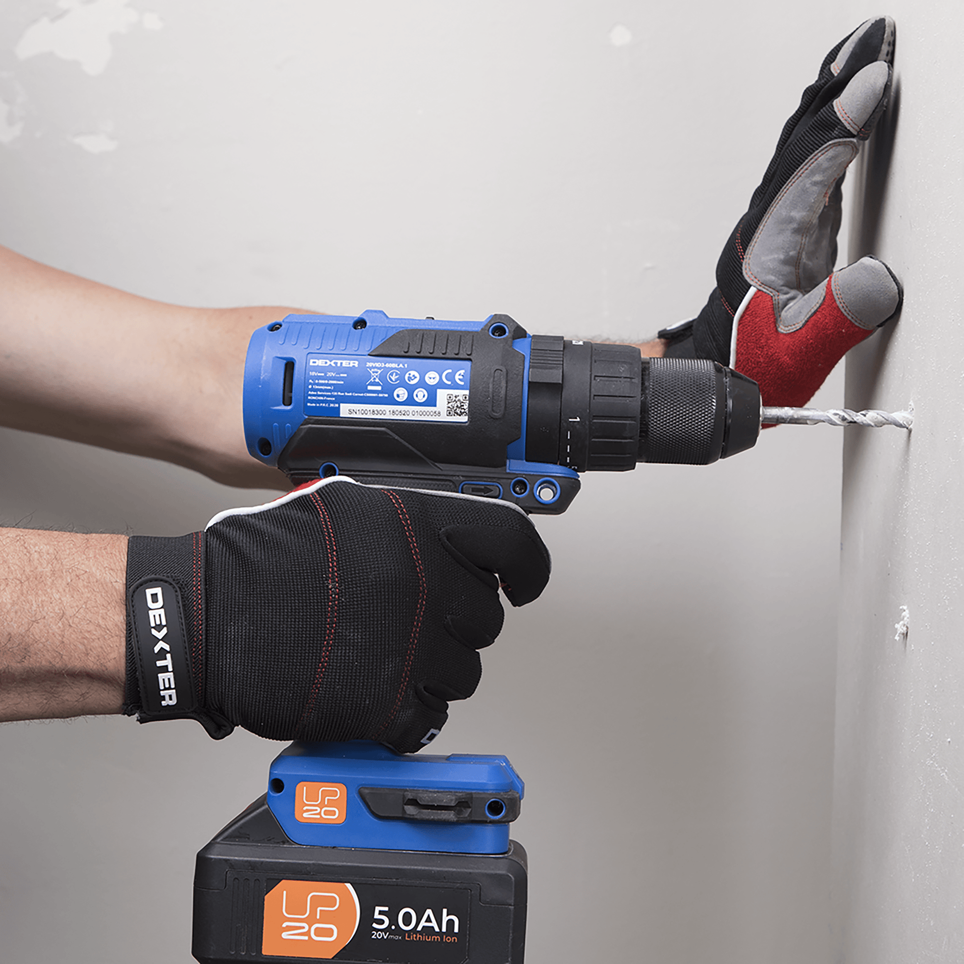 Bricocenter DEXTER TOUCH SCREEN HANDLING GLOVES SIZE 10XL POLYESTER NYLON AND SPANDEX