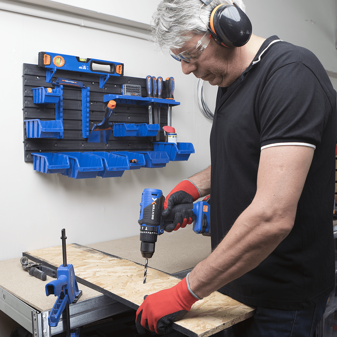 Bricocenter DEXTER GLOVES 10 PAIRS FOR HANDLING SIZE 9L NYLON LATEX PALM