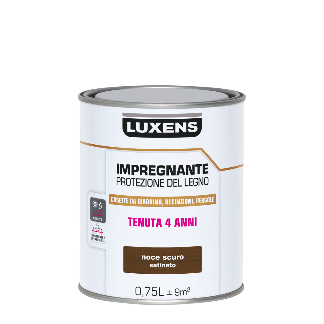 WATER-BASED WOOD PRESERVATIVE ANTIQUE WALNUT LUXENS 750 ML