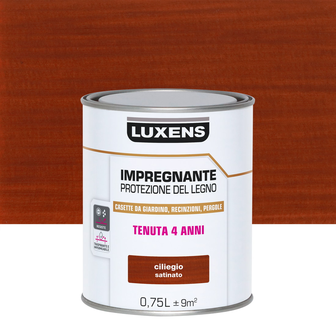 WATER-BASED WOOD PROTECTION IMPREGNATING AGENT CHERRY LUXENS 750 ML