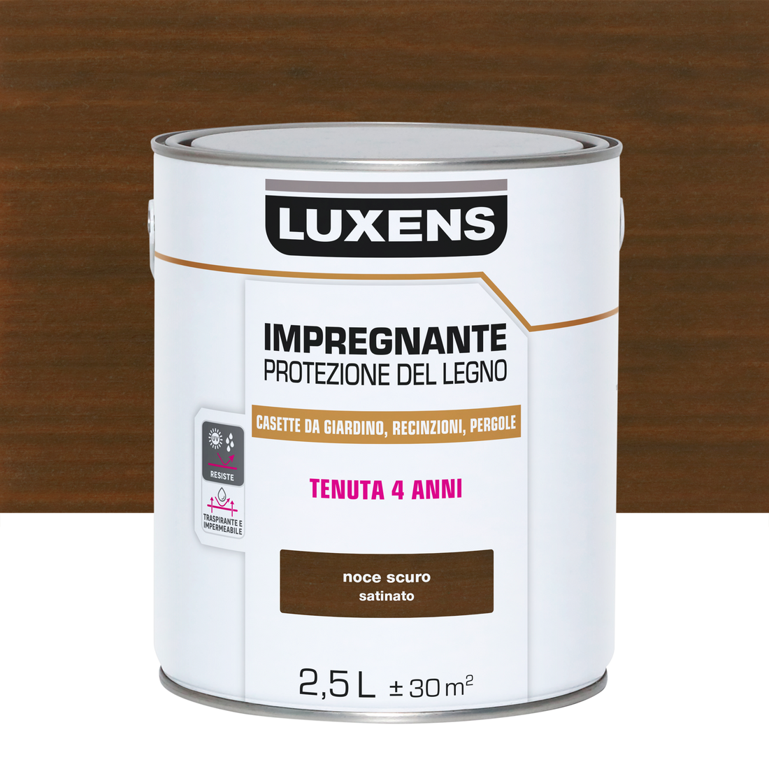 WATER-BASED WOOD PRESERVATIVE ANTIQUE WALNUT LUXENS 2.5 L