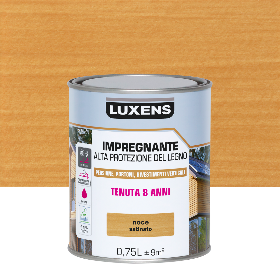 LUXENS HIGH-PROTECTION WALNUT WATER-BASED WOOD PRESERVATIVE 750 ML