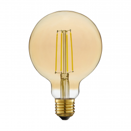 DECORATIVE LED BULB E27= 75W AMBER GLOBE