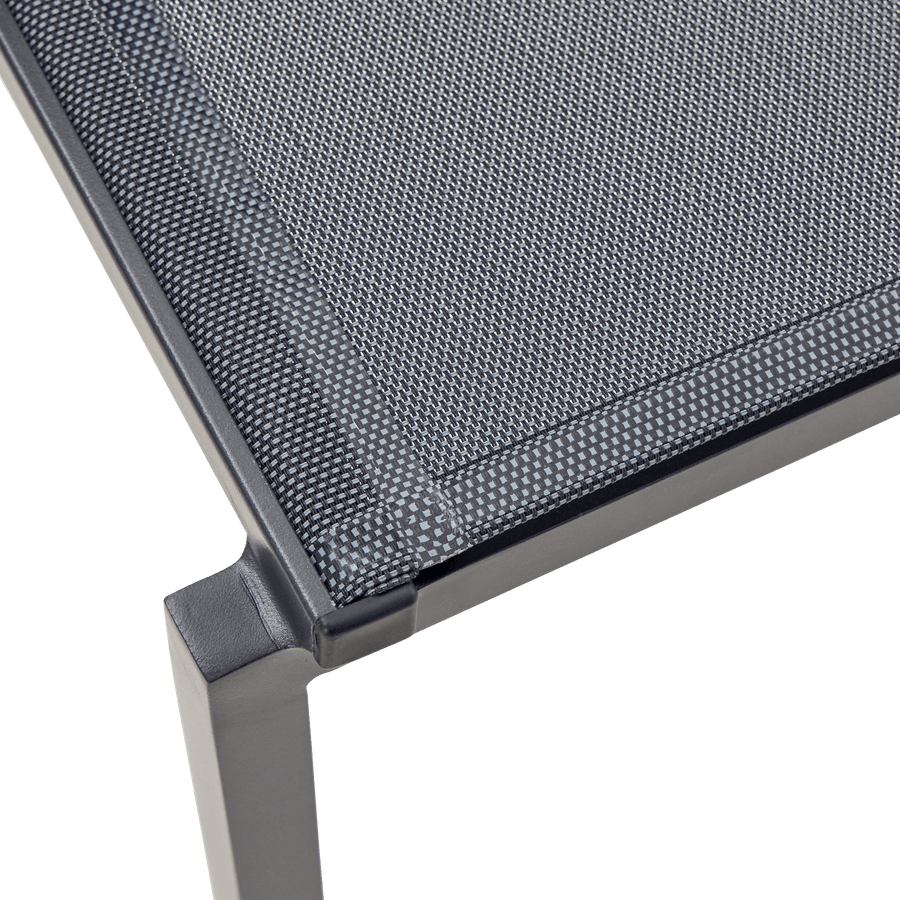 Bricocenter LYRA BETA CHAIR WITHOUT ARMRESTS NATERIAL ALUMINUM AND TEXTILENE ANTHRACITE