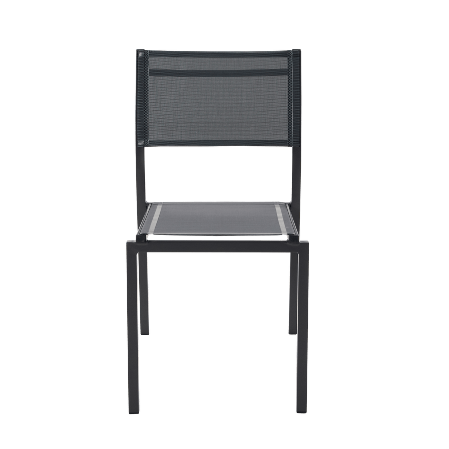 Bricocenter LYRA BETA CHAIR WITHOUT ARMRESTS NATERIAL ALUMINUM AND TEXTILENE ANTHRACITE