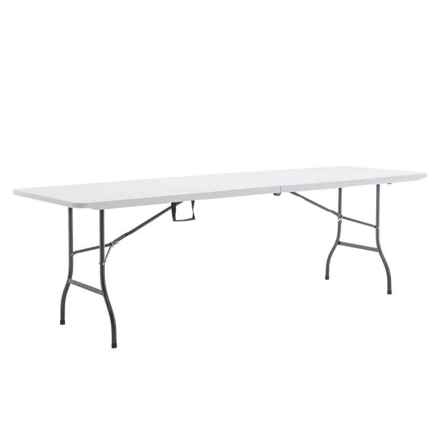 Folo 244x75 pub table in white resin