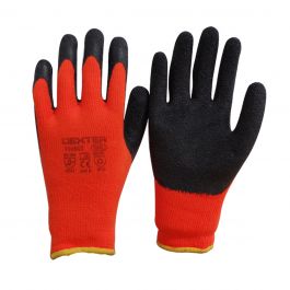 DEXTER POROUS LATEX GLOVES, SIZE 10, XL, COLD-RESISTANT