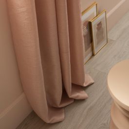 DARIO PINK GOLD OPAQUE CURTAIN 140X280 WITH EYELETS