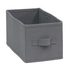 KUB SPACEO BASKET W15xD31xH15CM IN FABRIC COLOUR GREY