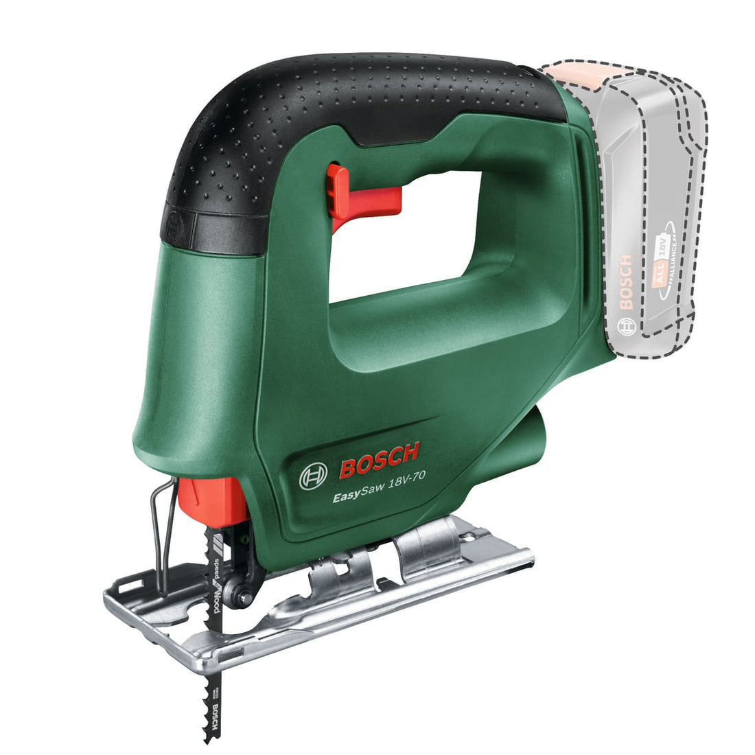 BOSCH EASY SAW 18V-70 JIGSAW, WITHOUT BATTERY AND CHARGER