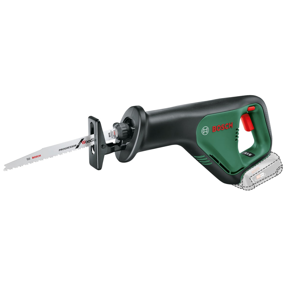 BOSCH ADVANCE RECIP 18V UNIVERSAL SAW, WITHOUT BATTERY AND CHARGER