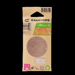 4MM ADHESIVE FELT PADS DIA. 50MM. 4PZ