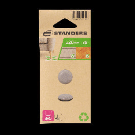 ADHESIVE TIPS DIA. 20MM GRAY 8PCS