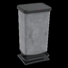 DUSTBIN WITH PEDAL 40LT PASO CONCRETE COLOUR